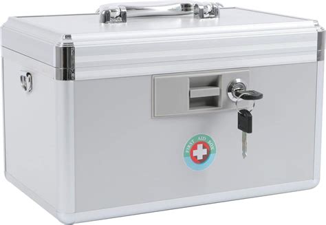 large metal medicine key locking boxes|medication lock box with key.